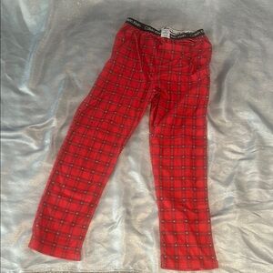 Calvin Klein Kids Red Plaid Pajama Pants